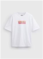 White Nirvana Graphic Relaxed Fit T-Shirt XXL