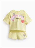 SmileyWorld Yellow 2 Piece Short & Top Set 13 years