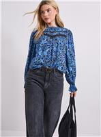 DOROTHY PERKINS Floral Lace Detail Printed Boho Blouse 10