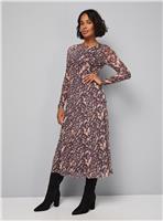 WALLIS Animal Mesh Midaxi Dress 20