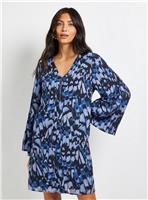 WALLIS Butterfly Zip Shift Dress 14