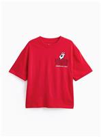 Red Rolling Stones Football Graphic T-Shirt 11 years