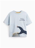 Blue Julia Donaldson The Snail & The Whale Graphic T-Shirt 3-4 years