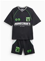 Black Minecraft Print Football Kit 8 years