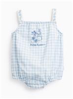 Blue Gingham Peter Rabbit Print Sleeveless Bodysuit 3-6 months