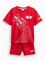 Red Hot Wheels Print T-Shirt & Shorts Set 7 years