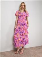 OASIS Ruffle Detail Maxi Dress 18
