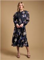 OASIS Floral Organza Shirred Waist Midi Dress 12