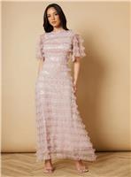 OASIS Sequin Ruffle Detail Maxi Dress 16