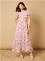 OASIS Printed Textured Maxi Dress 8