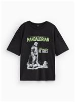 Star Wars Mandalorian Where I Go Graphic Print T-Shirt L