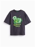Grey Green Day Graphic T-Shirt 10 years