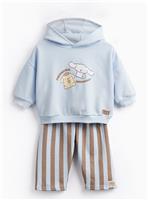 Light Blue Hello Kitty Cinnamon Roll Hoodie Set 9-12 months