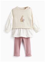 Peter Rabbit Knitted Vest & Legging Set 6-9 months