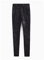 REAKTIV Black Print High Waisted Everyday Full Length Legging L