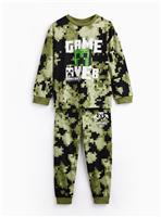 Green Camo Minecraft Print Pyjamas 9-10 years