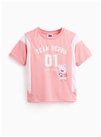 Pink Peppa Pig Football Graphic T-Shirt 6-7 years
