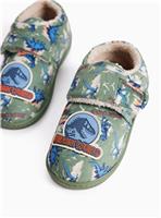 Jurassic World Khaki Cupsole Mule Slippers 8-9 Infant
