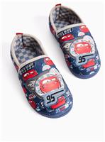 Disney Cars Blue & Red Full Slippers 10-11 Infant