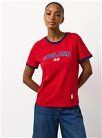 Red England Football Graphic TShirt XS