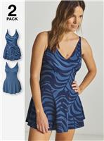 JD WILLIAMS Value 2 Pack Swimdresses Leaf Print 26