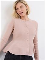 JD WILLIAMS Round Neck Peplum Cardigan 16-18