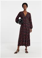 JD WILLIAMS Button Through Cherry Print Tea Dress 30