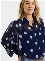 JD WILLIAMS Printed Volume Sleeve Shirt 30