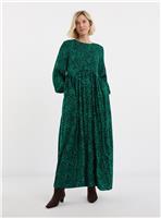 JD WILLIAMS Shaped Waist Seam Animal Print Tea Dress 18