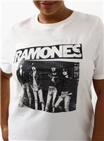 White Ramones Graphic Regular Fit T-Shirt 26