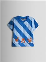 JOJO MAMAN B&Eacute;B&Eacute; Surfs Up Crab Applique T Shirt 3-4 Years