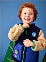 JOJO MAMAN B&Eacute;B&Eacute; Colour Block Fleece Jacket 4-5 Years