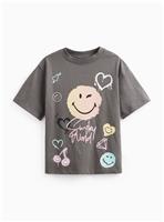 SmileyWorld Charcoal Short Sleeve T-Shirt 10 years