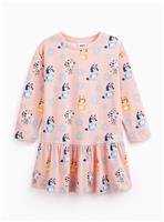 Pink Bluey Jersey Dress 6-7 years