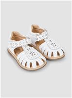 JOJO MAMAN B&Eacute;B&Eacute; Pretty Leather Closed Toe Sandal 6 Infant