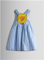 JOJO MAMAN B&Eacute;B&Eacute; Sunflower Applique Cross Back Dress 3-4 Years