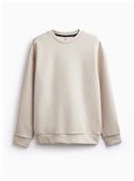 REAKTIV Cream Athleisure Crew Sweatshirt M