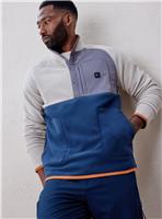 REAKTIV Cream Athleisure Colourblock Fleece S