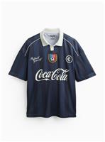 Coca Cola Retro Style Football Polo Shirt XXL