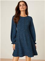 DOROTHY PERKINS Petite Blue Spot Printed Mini Dress 18