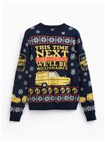 Navy Knitted Only Fools and Horses Christmas Jumper XS