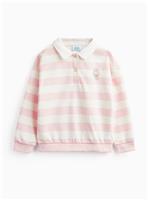 Pink Stripe Gabby's Dollhouse Motif Rugby Sweatshirt 2-3 years