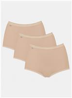 SLOGGI Basic Maxi Knickers 3 Pack Nude 18