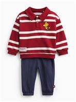 Red Stripe Snoopy Print Sweatshirt & Joggers Set 12-18 months