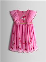 Jojo Maman Bb Strawberry Applique Tulle Party Dress 5-6 Years