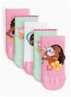 Disney Moana Print Trainer Socks 5 Pack 9-12 Infant