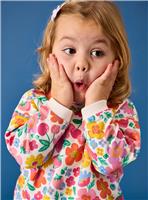 JOJO MAMAN B&Eacute;B&Eacute; Bold Floral Sweatshirt 12-18 months