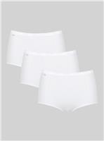 SLOGGI Sloggi Basic Maxi Knickers 3 Pack White 10