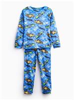 Blue Hot Wheels Divine Fleece Pyjama Set 8-9 years