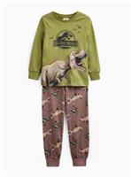 Khaki Jurassic World Pyjama Set 10-11 years